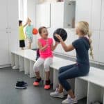 School gyms, showering