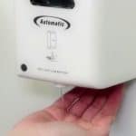 Touchless hand sanitizer dispenser